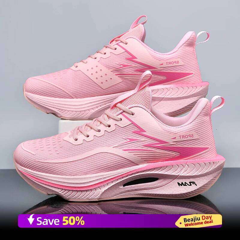 Men Sports Running Shoes Casual Marathon Breathable Lightweight Women's Comfortable Athletic Nonskid Walking Sn eakers Ou tdoors