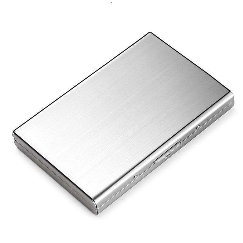 Portable Anti-Theft Anti-Degaussing Metal Holder for Men Women, Simple and Compact RFID Blocking Stainless Steel Card Sleeve