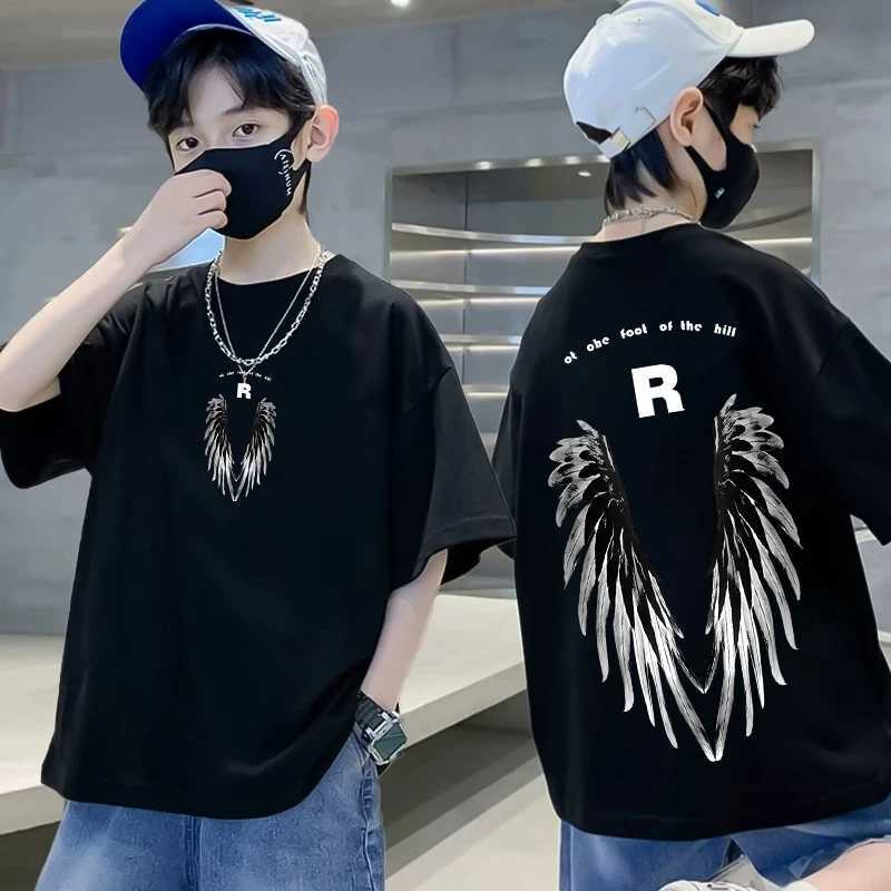 2023 Summer Kids Clothes Streetwear Cartoon Print T Shirt 100% Cotton Tops Children Boys Girls Clothes Short Sleeve O-Neck Tees T250603