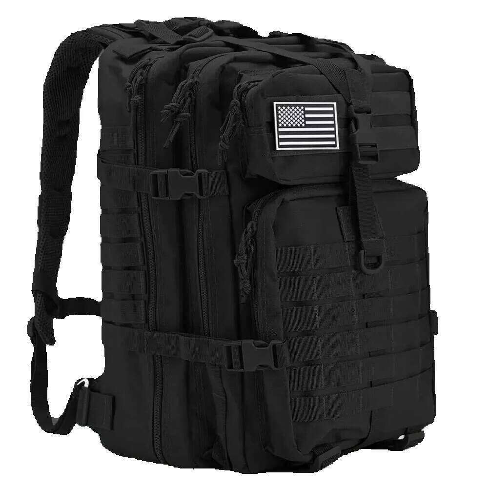 Qt&Qy 50L Man Tactical Backpacks Survival Traveg Bags Hking Outdoor 3P Assault EDC Molle Pack For Trekking Hunting Bag