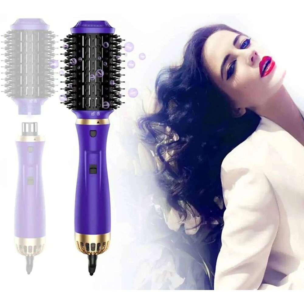 Hot Air Brush 1000W Hair Dryer Comb Electric Blower In1 Curling Iron One Step 3 Gears Roller and Straightener Styling Tool