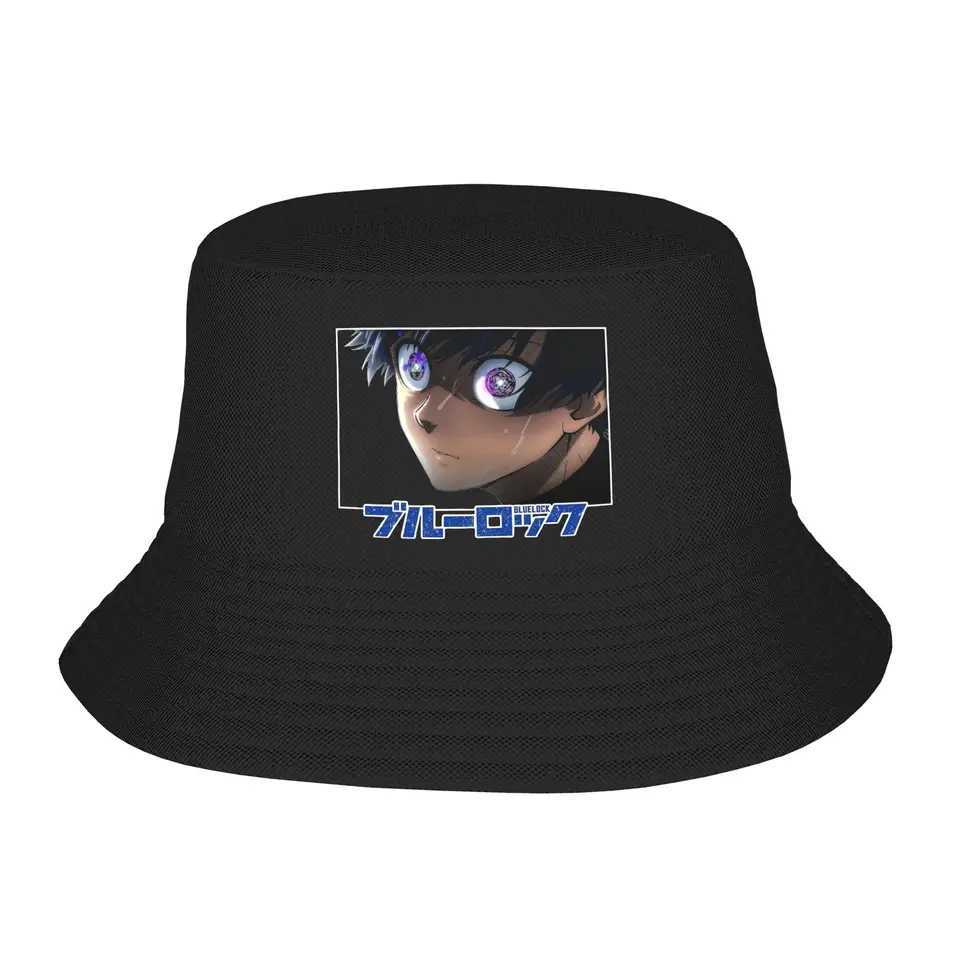 Yoichi Isagi Eyes from Blue Lock Bucket Hat Summer Headwear Merch Fishing Fisherman Hat for Women Men Session Hat Lightweight W250602