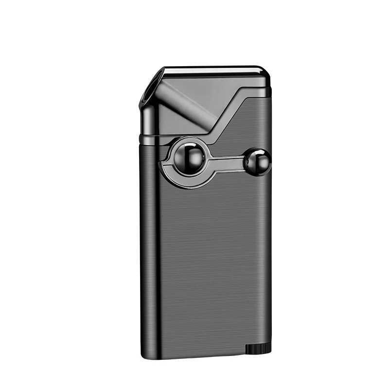 Creative Rocker Blue Flame Jet Torch Butane Gas Lighter Oblique Fire Pipe Special Smoking Accessories Gadgets For Men (No Gas))C250603