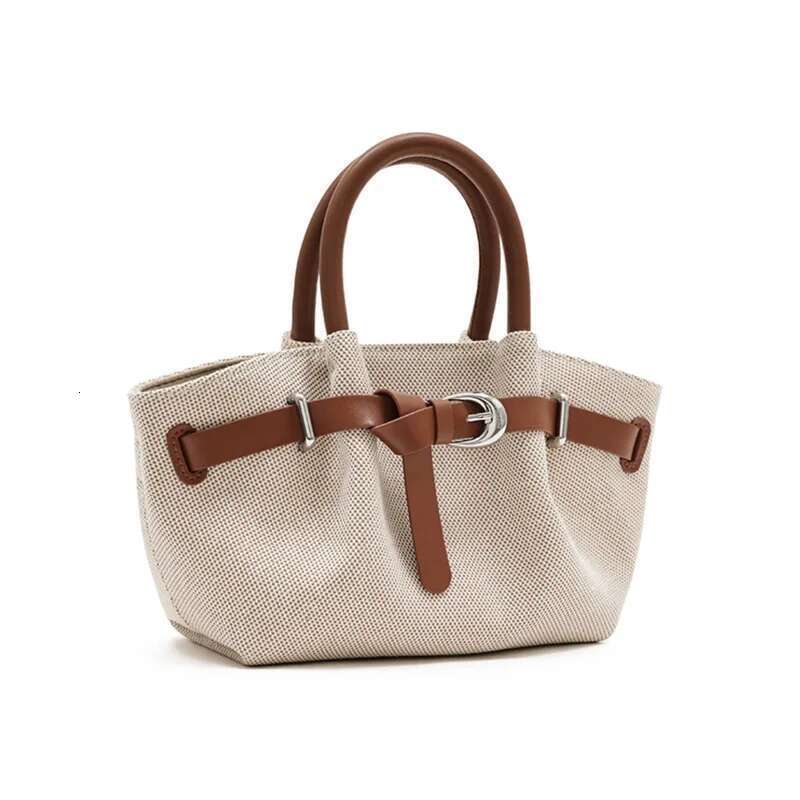 Retro canvas Shoulder Bags Women Fashion Belt Design Underarm Bag 2025 New Winter High-quality Trend Handbags