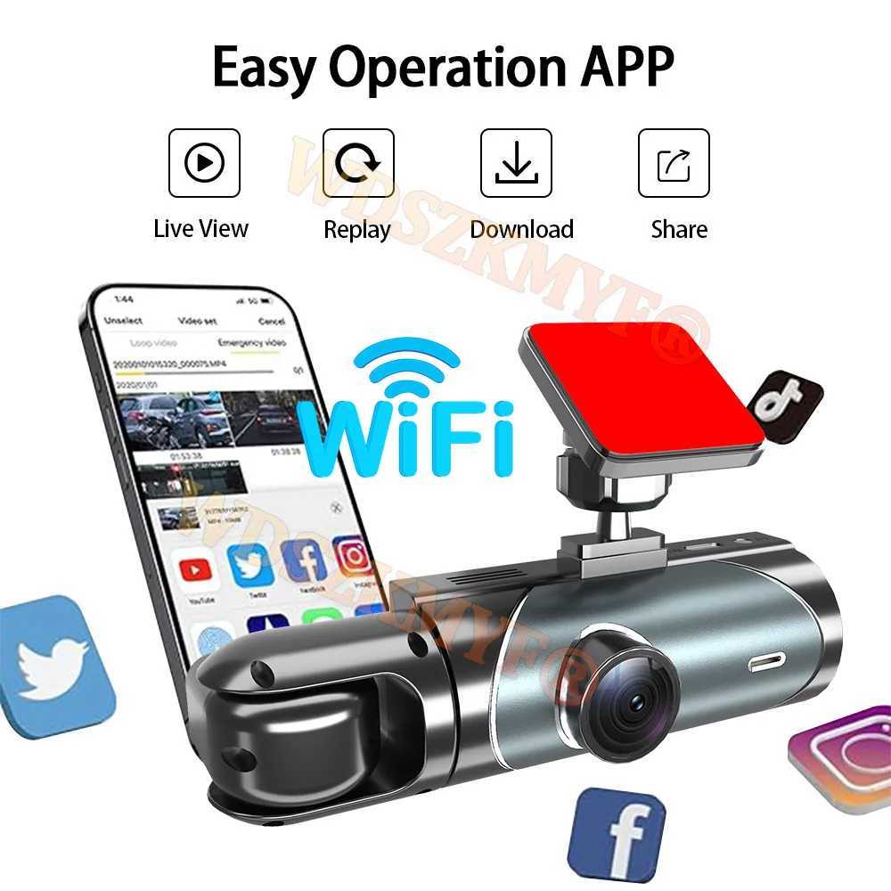 Car dvr 2/3 Camera Dash Cam For Cars Car dvr 1080P WIFI APP Car dvr Video Recorder Rear View Camera G-Sensor Black Box Car Accessory R250529
