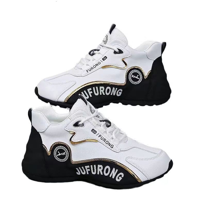 Unisex Sneakers Spring And Autumn Leather Sports Casual Dad Couple Style Casual Shoes Shoes For Women Ddmysaturn