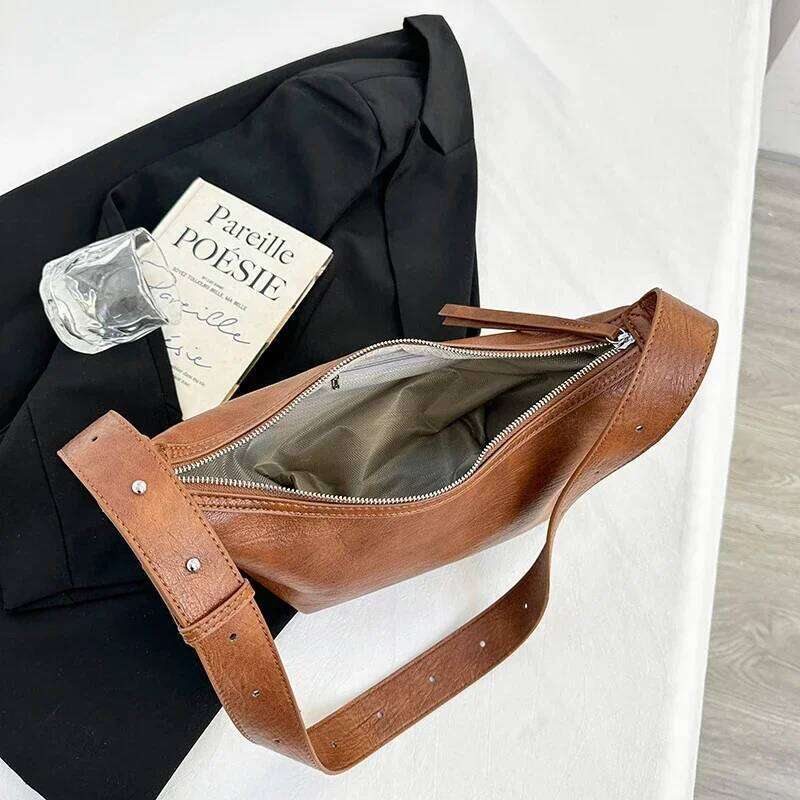 Women's Bags Designer Adjustable Wide Strap Shoulder For Women Underarm Small Retro Casual Handbag Shopper Purse Travel Crossbody Bag Hobo