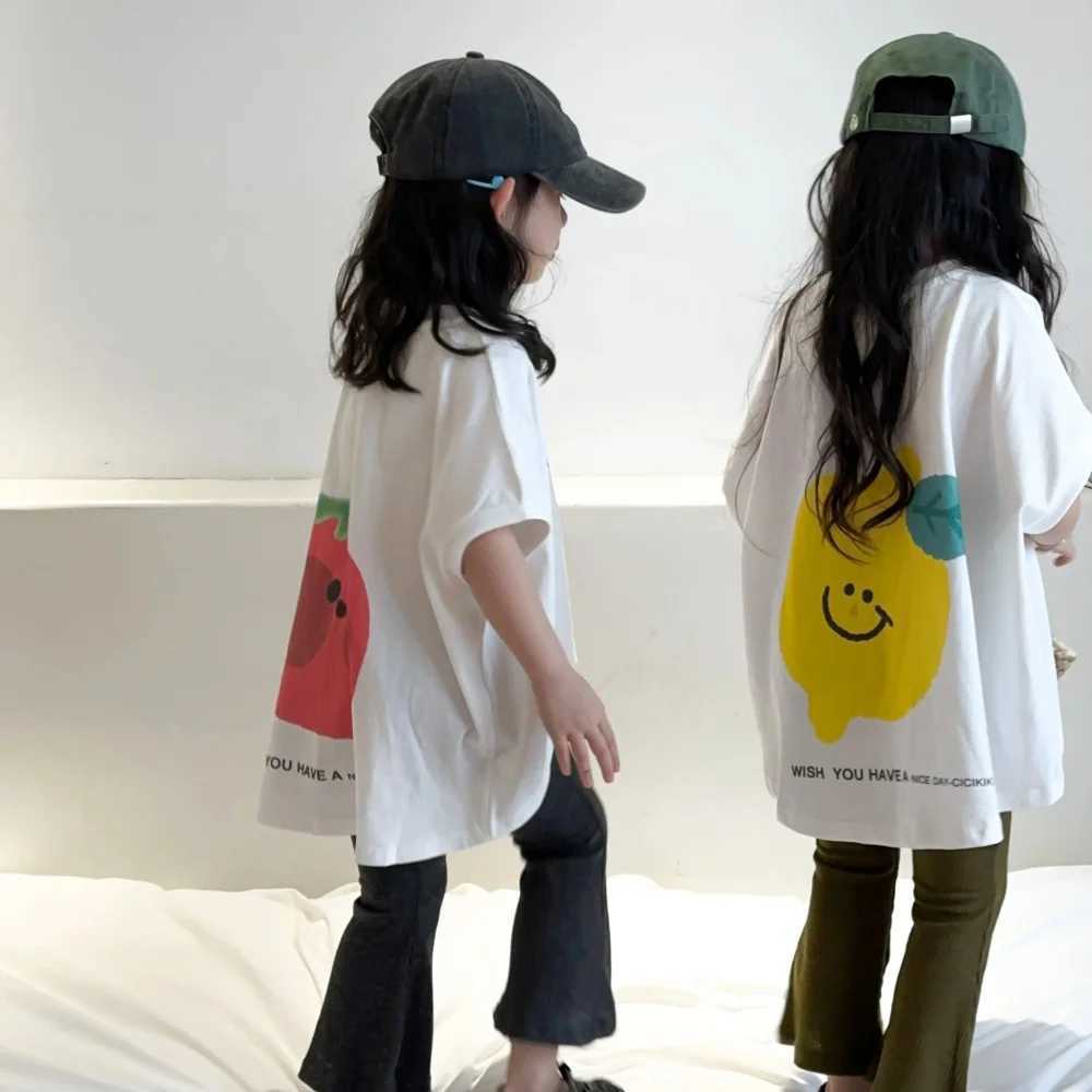 Trendy short-sleeved T-shirt for girls original pure cotton summer casual base outfit sweet and cool T250603