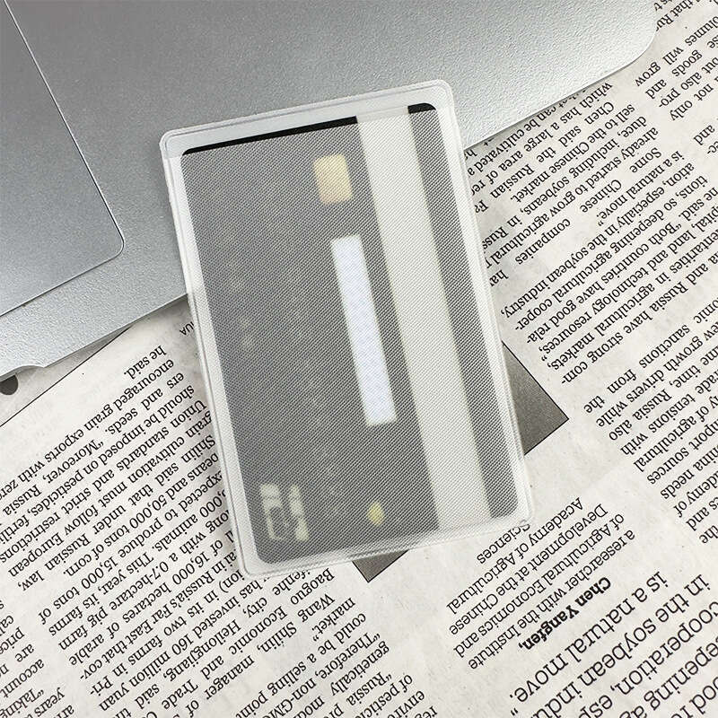 Transparent ID Waterproof Protective Case Scratch-resistant Matte Bank Bus PVC Card Holder