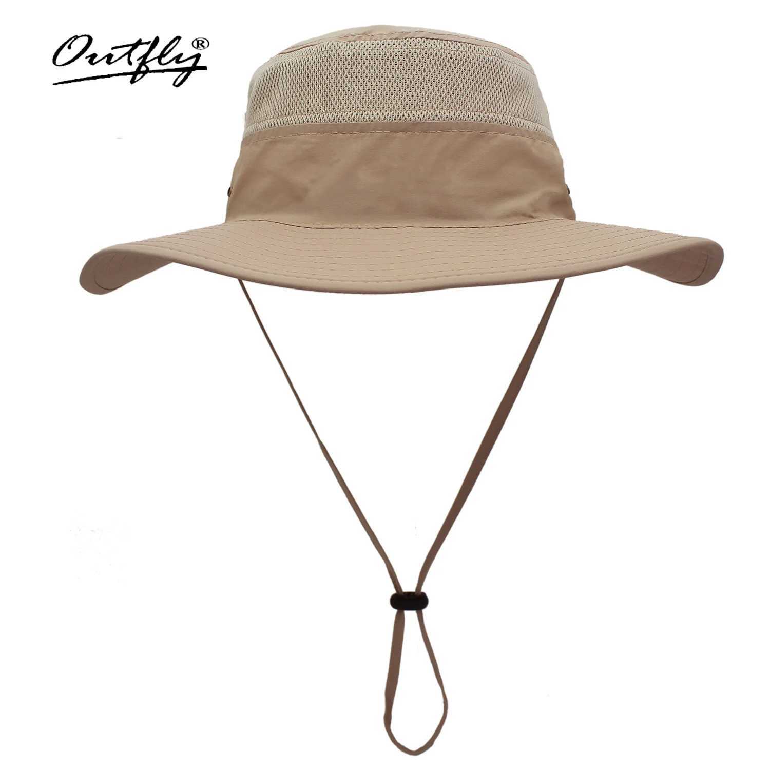Hats for Bucket hat women Mens Fisherman Sunscreen Sun Hat Panama Hat Fishing Breathable Net Quick-drying Big Hat Hiking Hat W250602