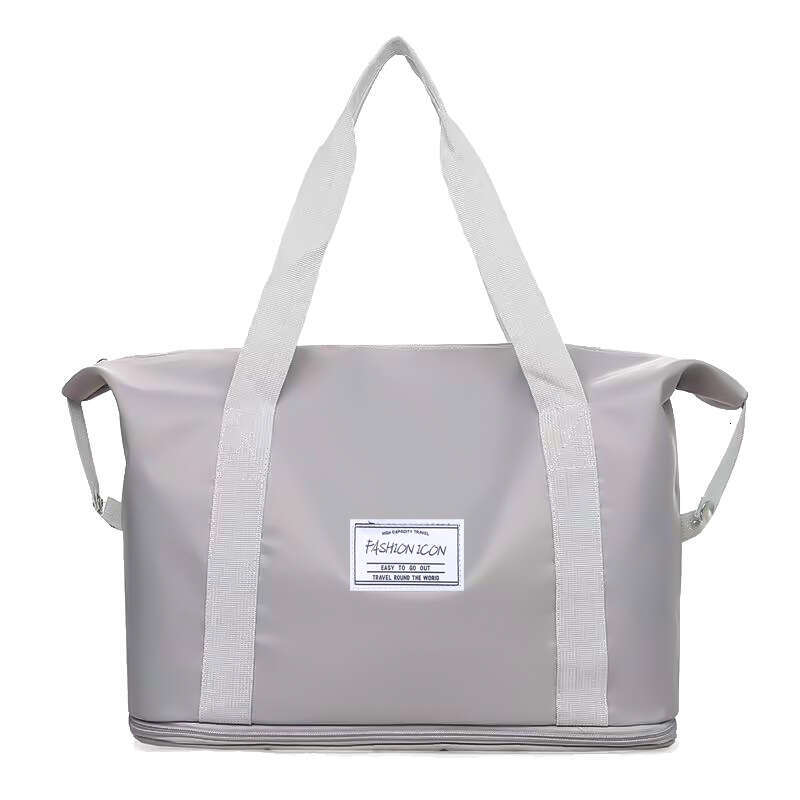 Travel for Women, Short-Distance Lage Storage Large Capacity Handbag, Lightweight Maternity Bag, Pure Color Fiess Bag