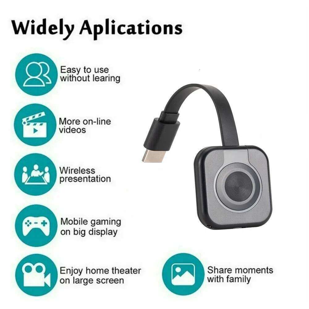Portable Mobile Phone Wifi Wireless Hdmi-compatible Projector Mirroring Screen Display Adapter Video Transmission