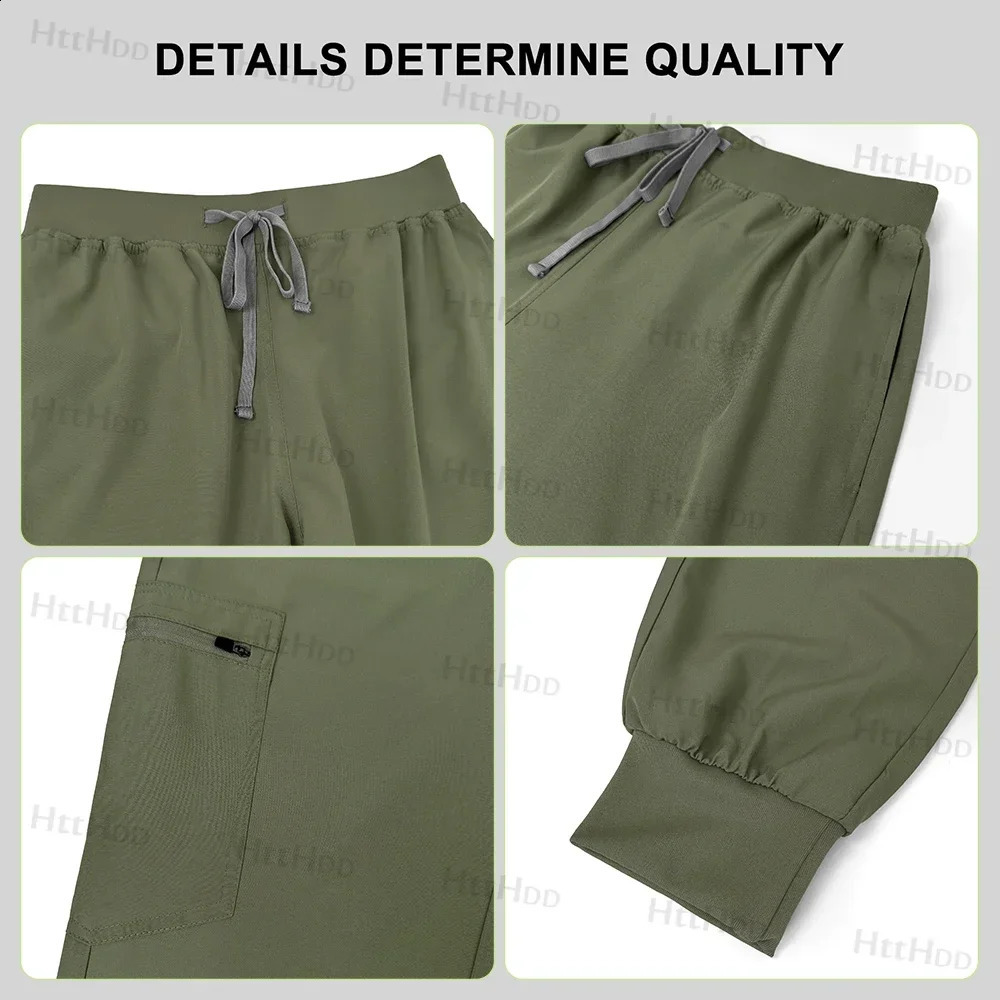 Mens Scrubs Uniform Work Gowns Woman Doctor Gown Wholesale Scrub Sets Beauty Salon Pharmacy Pet Store Uniforms Top Pant 250530