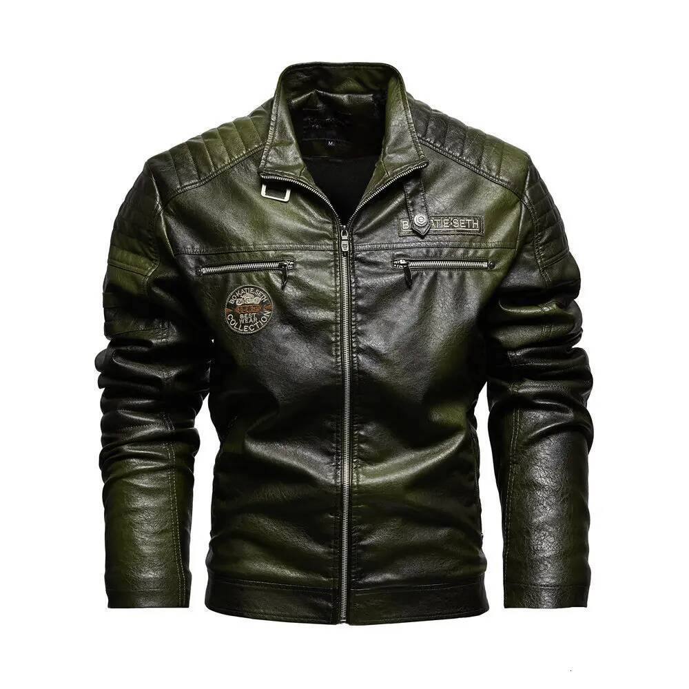 Motorcycle Commuting Racing Outdoor Cycling Suit Autumn European And American Tough Guy Lapel Leather Jacket