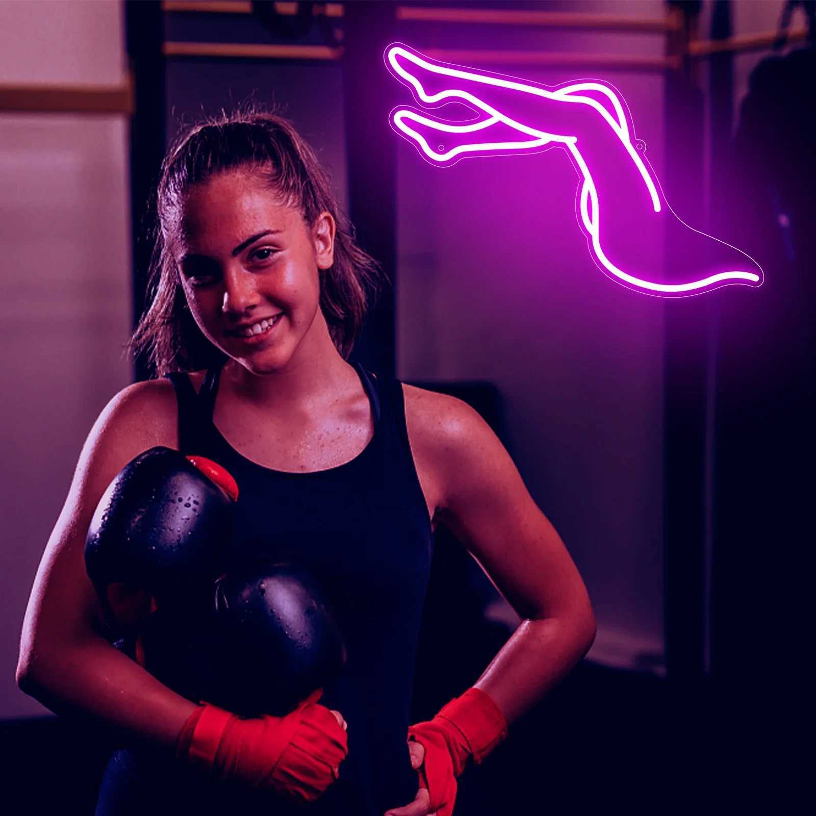 This Beautiful Leg Neon Sign USB Powered Dimmable LED Neon Lights Sign for Bar Bedroom Living Room Party Wall Decoration Gifts XJ250602