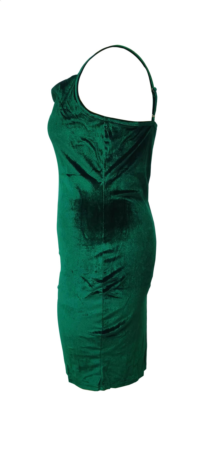 Plus Size Solid Ruched Cami Dress Casual Sleeveless Cowl Neck Slim Clothing 250526