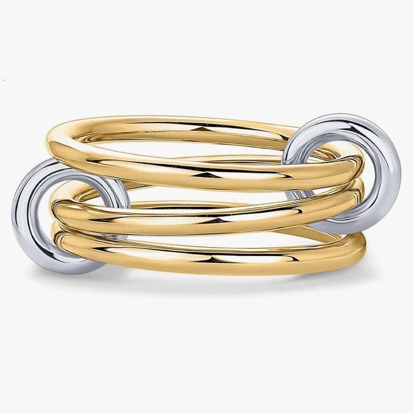 fashion niche temperament creative personality stainless steel multilayer diamond ring for women layered wear