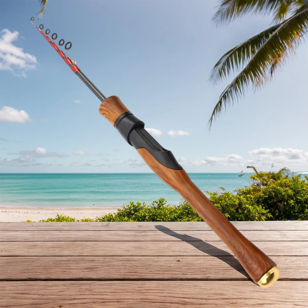 Telescopic Lure Fishing Rod Carbon Fiber Spinning Casting Mini Short Light Baitcasting for Trout 250530