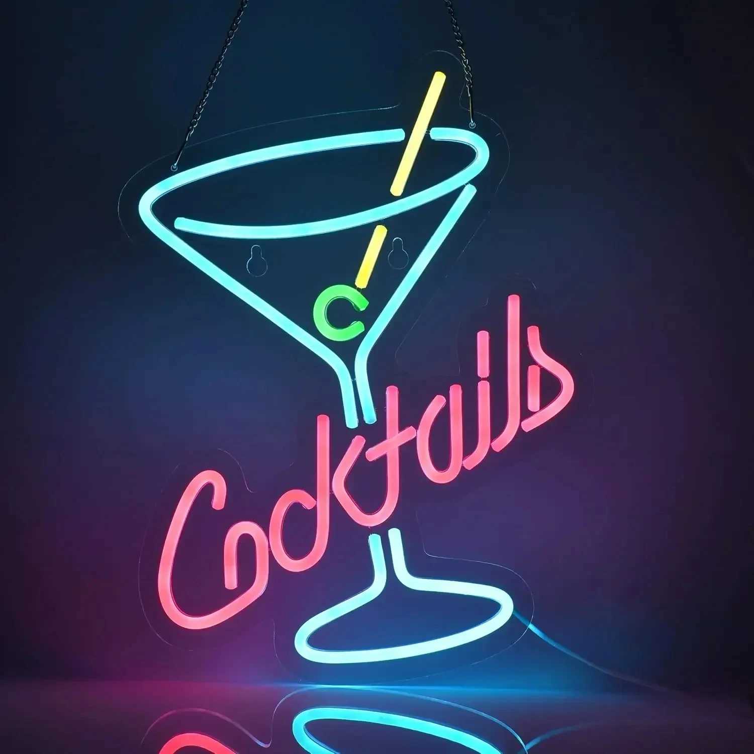 Cocktail neon sign Bar Decoration LED Neon Light for Party Bar Restaurant Night Club Home Kitchen wall decorations lights XJ250602