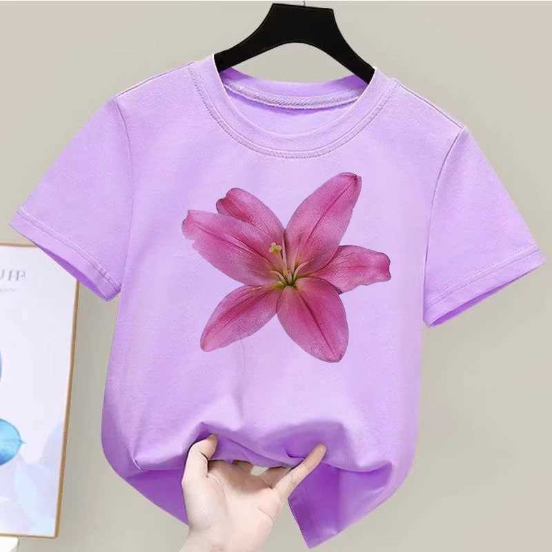 90s Cute Flower Girl Love Kid Child Summer Kawaii Kid T-Shirt For Children Tops Fashion Tee Outfits Baby Tshirt Clothing T250603
