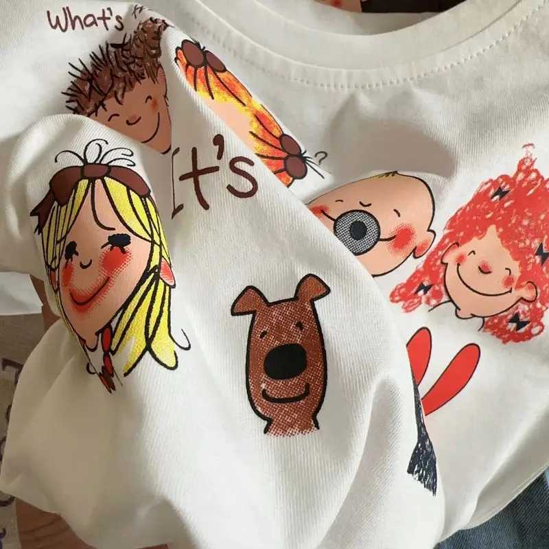 Boys Short Sleeve T-shirt Summer Cute Cartoon Printed Girl Top Fashion 3-8 years old Children Pullover T250603