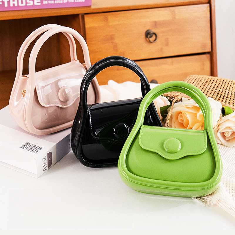 High quality brand new style free designer bag PVC jelly bag shoulder bag crossbody bag mini chain handbag shoulder bag new style free designer bag