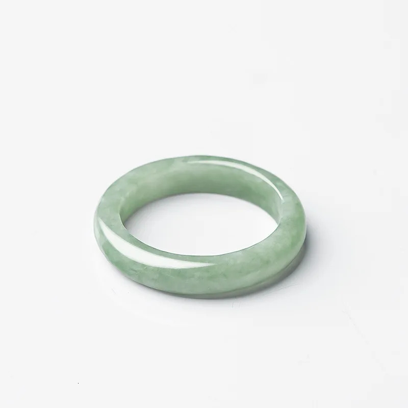 Inner Diameter 14mm-22mm Natural Emerald A-goods Ring For Men Women Couple Pair Circle Jade Hand Jewelry Wholesale Drop 250528