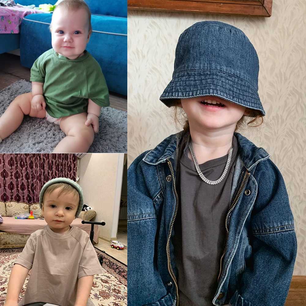 Children Kids Summer T-Shirt 2025 New Style Solid Korean Teenage Top Costume For 9M-7T Outfit Toddler Infant Tee Hip-hop Clothes T250603
