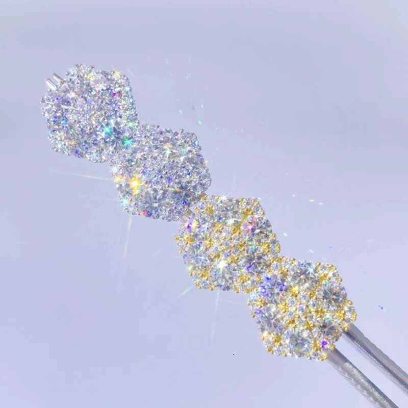 Passed Tester Dia Sier 4mm VVS Moissanite Earrings Studs Nice Gift for Men Women