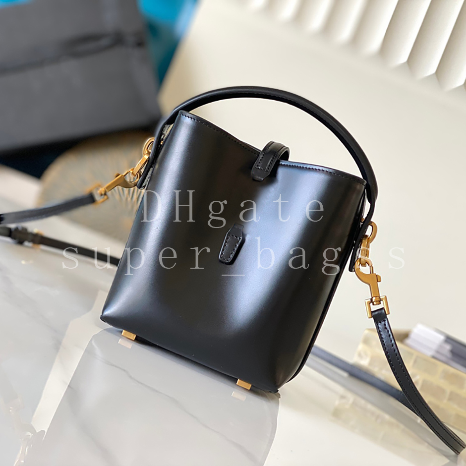 Mini Shopping bag Bucket bag 15cm Calfskin Top Mirror quality Designer bags Fashion Shoulder bag Handbag Woman Bag With box Y420