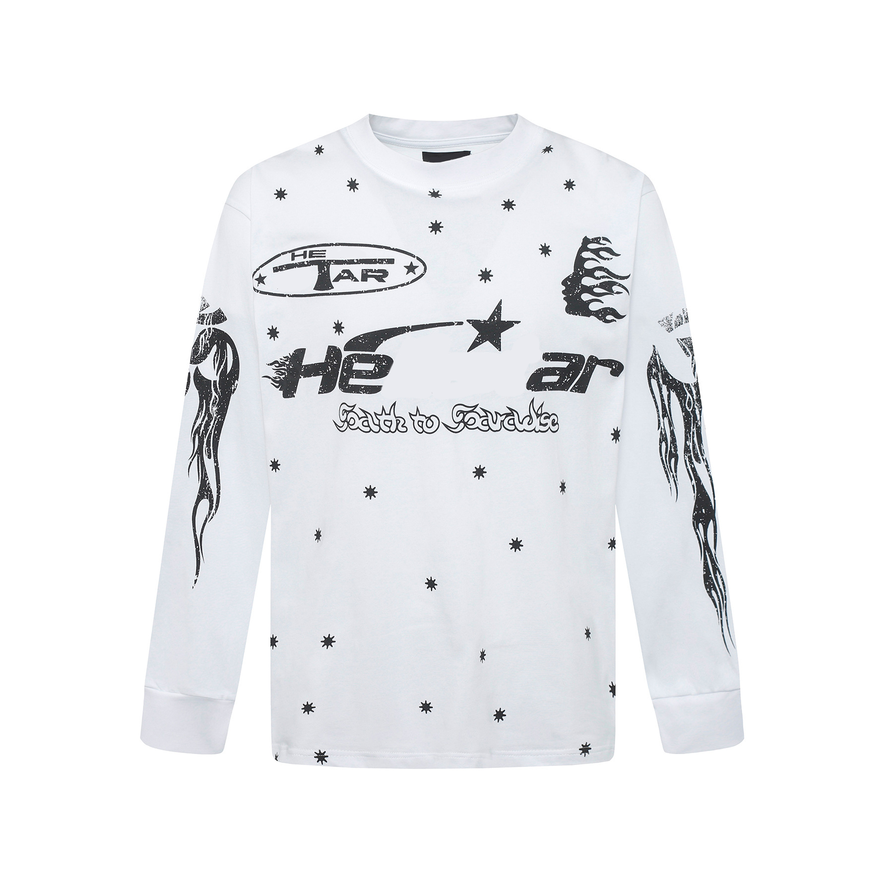 Helles Startshirt Halloween Shirt Long Sleeve Helled Starlies Shirt Vintage Hip Hop Hoodie Street Hooded Sweatshirt Designers Hoodie Fashionable Long Sleeve