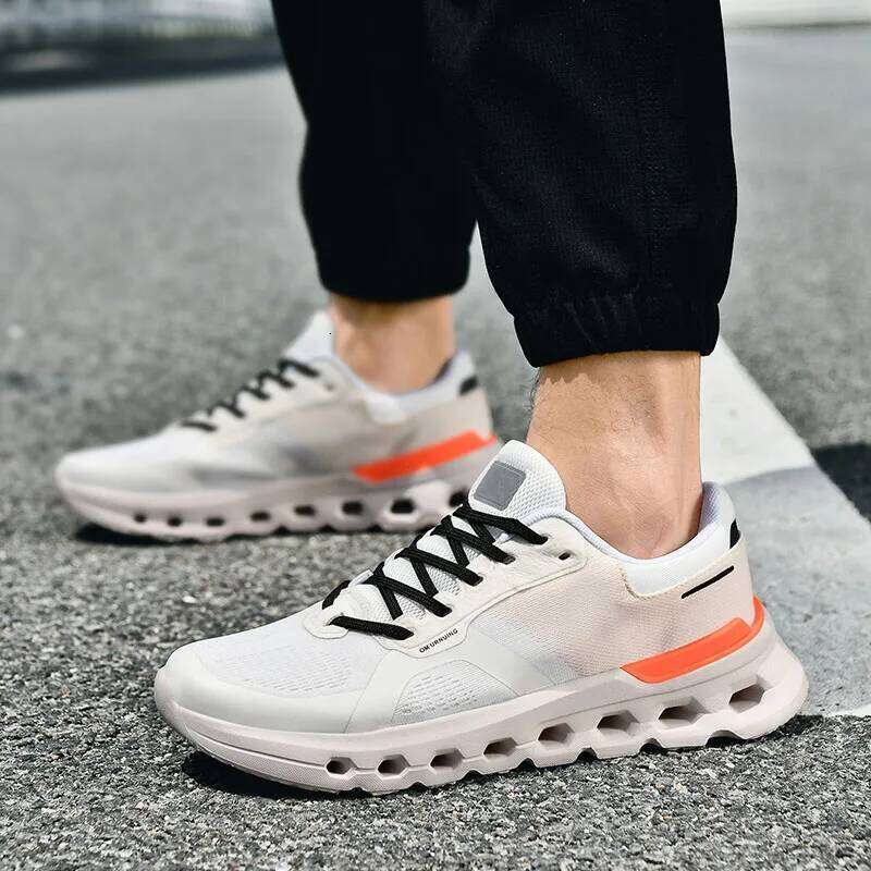 2025 Summer Cushion Men's Running Breathable Mesh Brand Sneakers Jogging Lightweight Non-Slip Men Athletic Shoes