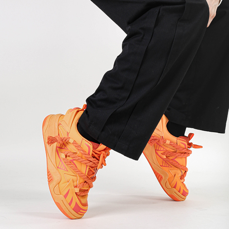 designer Men's Casual Shoes Fashion Personality Sneakers Niche Versatile 2025 Hot Trend Shoes Men's New Thick-Soled Shoes