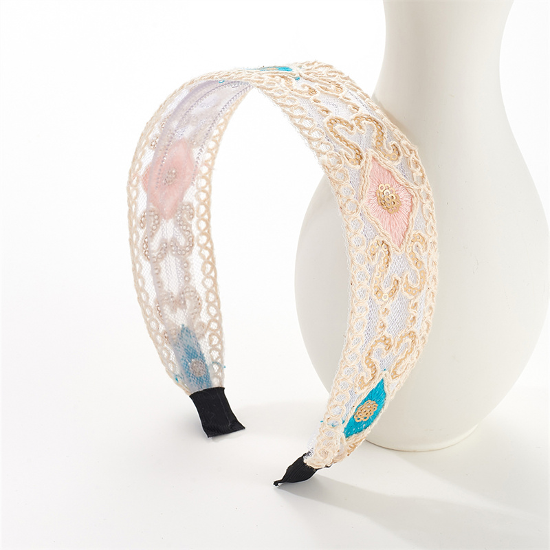 New hair bands hair bands light luxury filigree headbands wide edge with teeth non-slip pressure hair accessories