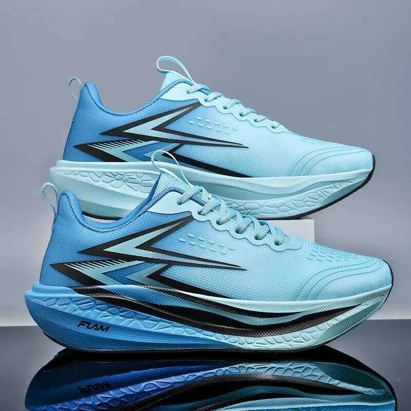 Speciality Carbon Plate Sports Running Shoes Marathon Air Cushion Men Breathable Lightweight Women Comfortable Nonskid Sneakers