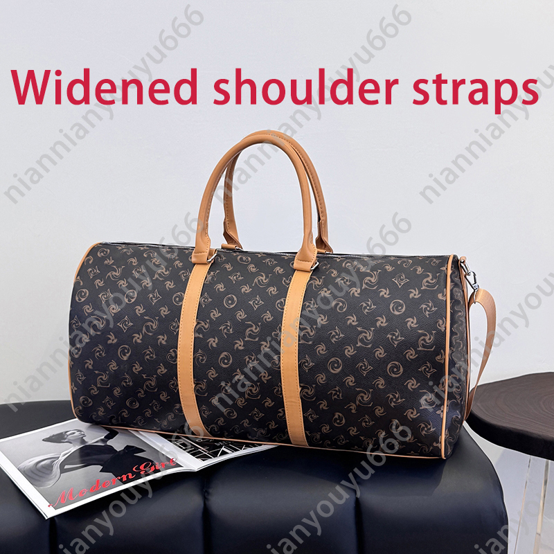 55cm Womens Classic Boston Handbag Large Capacity Elegant Travel Duffle Bags for Women Weekend Luggage Travel Shoulder Bag 45cm