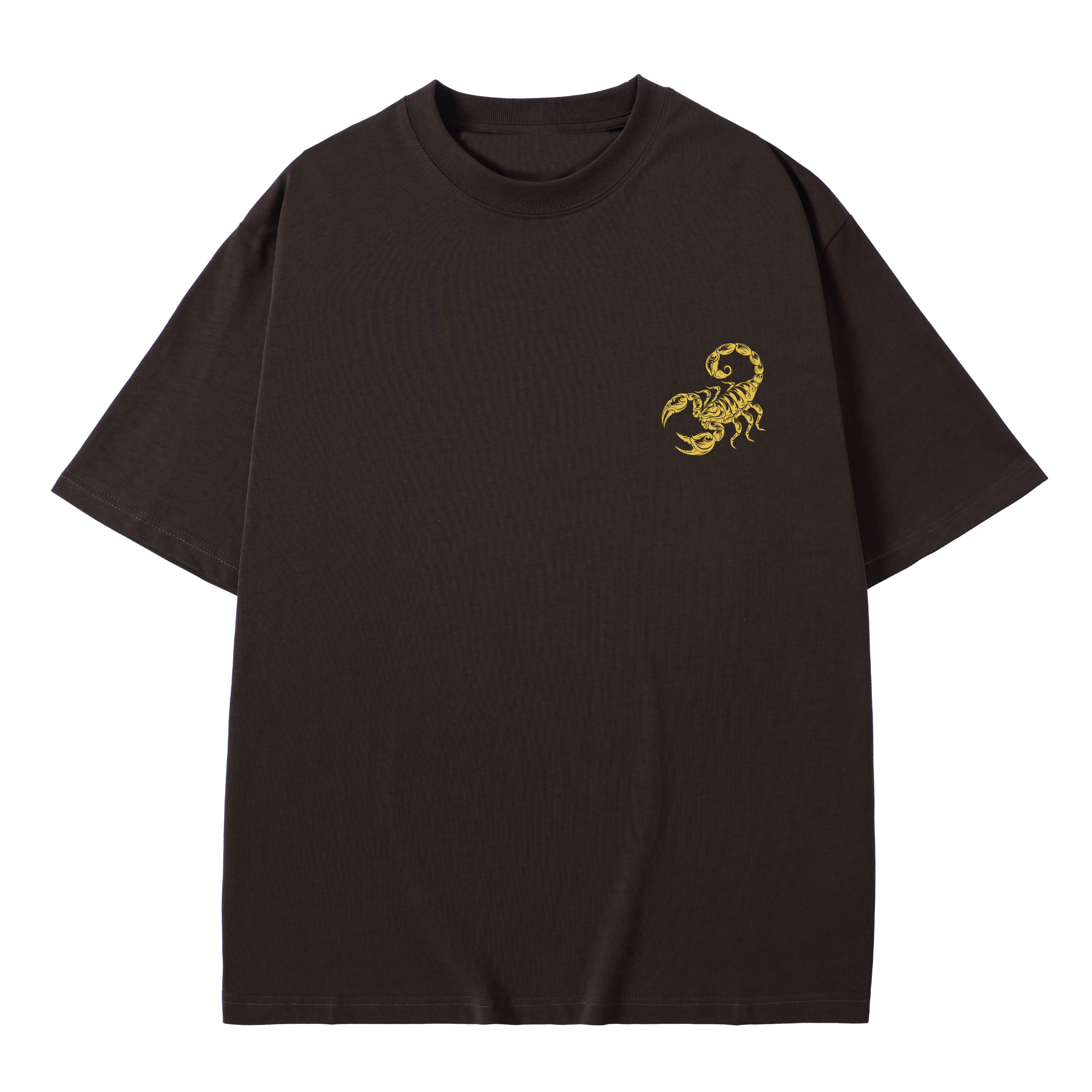 T-shirt men's top designer cotton T-shirt Scorpion pattern short sleeved clothing high-quality fashionable T-shirt