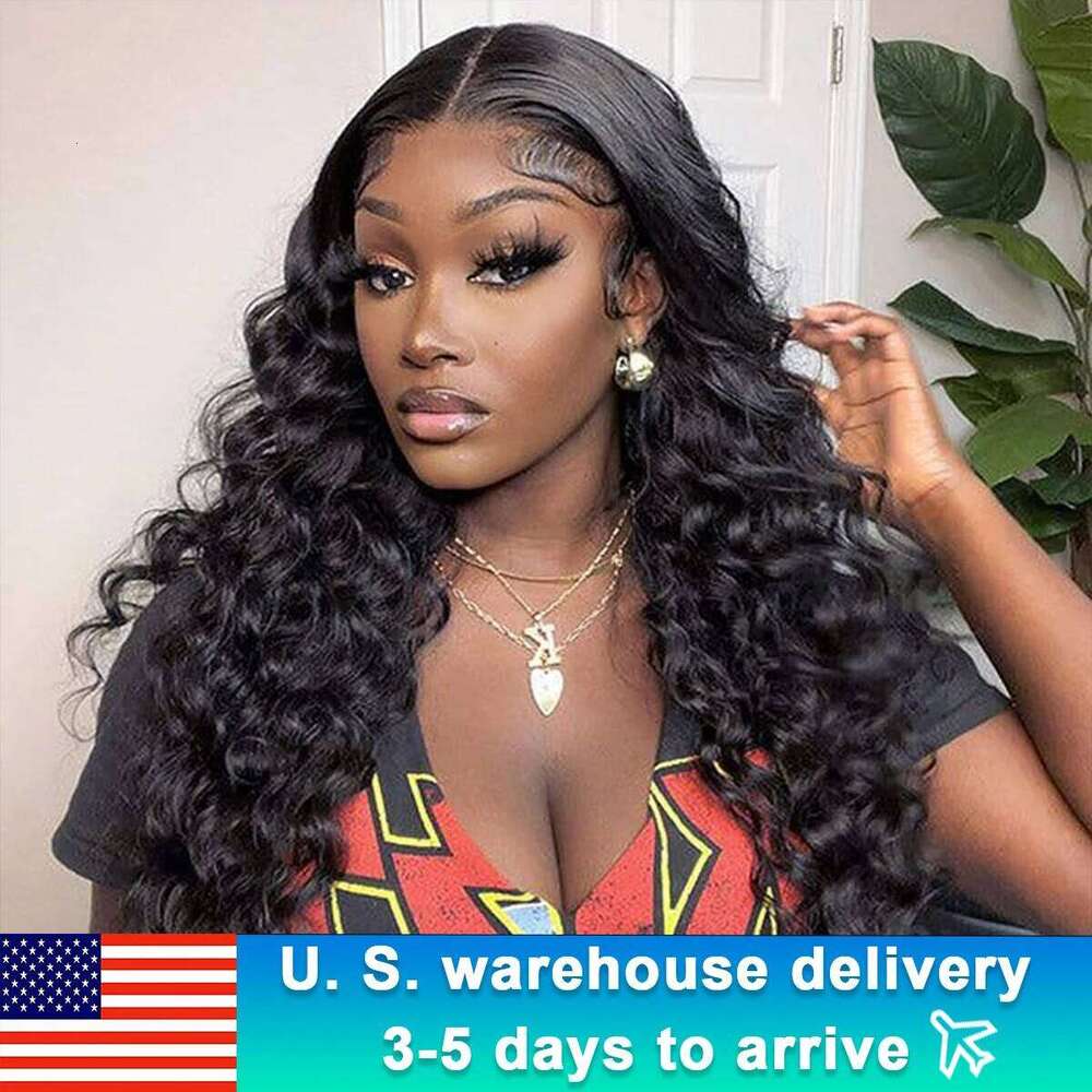 34 Inch Loose Curly 13x6 HD Transparent Front wigs Human Wigs For Women Brazilian Hair 13x4 Deep Wave Lace Frontal Wig