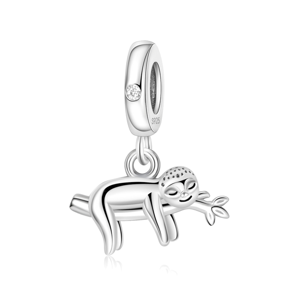 FewDook 2025 New Arrival Cute Pet Series Capybara Sloth Cat Dog Giraffe Pendant Charm Fit Original Pan Bracelet Vintage Fine Jewelry Designer for Wome