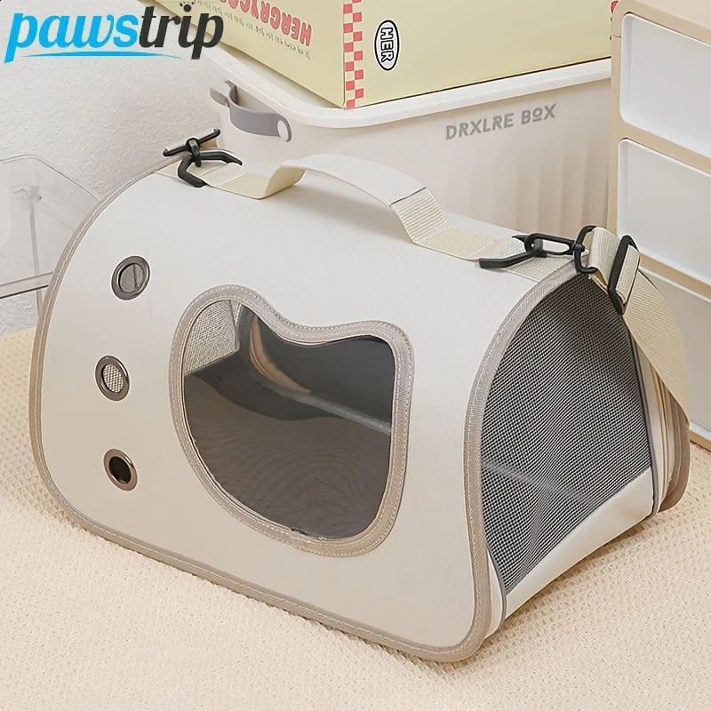 Portable Pet Bag for Small Dogs Cats Outdoor Foldable Cat Bag Breathable Cat Shoulder Bag Kitten Carrying Bag 250526