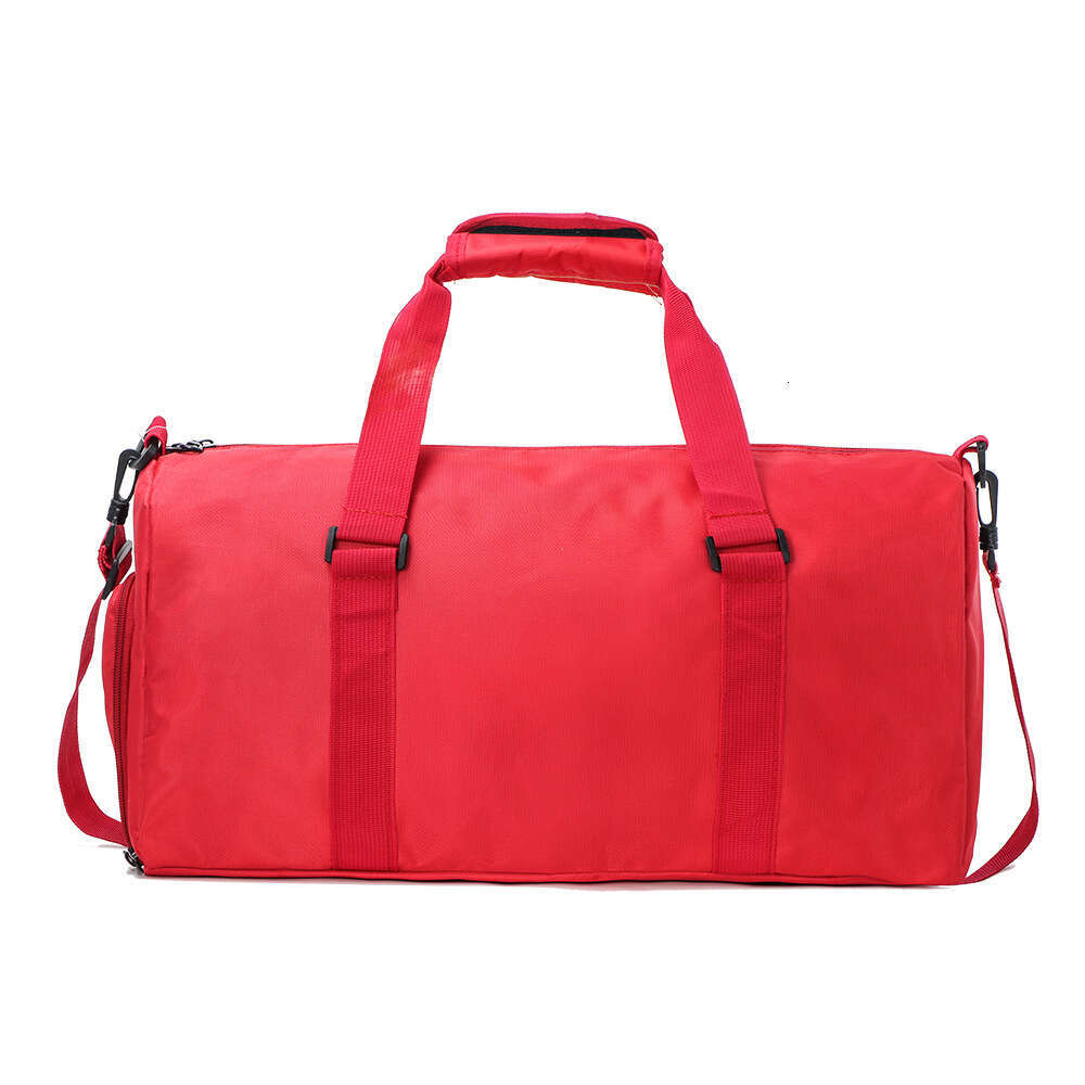 Street Fashion PU Leather Gym Shoe Pocket Large Capacity Crossbody Sports Handbag Travel Bag with Print