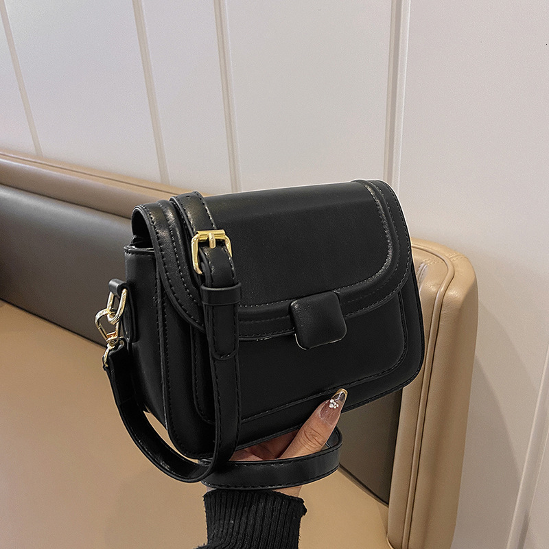 designer Niche Design Korean Style Simple Small Square Bag 2025 New Solid Color Fashion Single Shoulder Versatile Internet Celebrity Crossbody Women&#