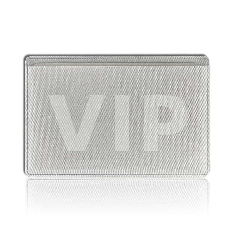 Transparent ID Waterproof Protective Case Scratch-resistant Matte Bank Bus PVC Card Holder