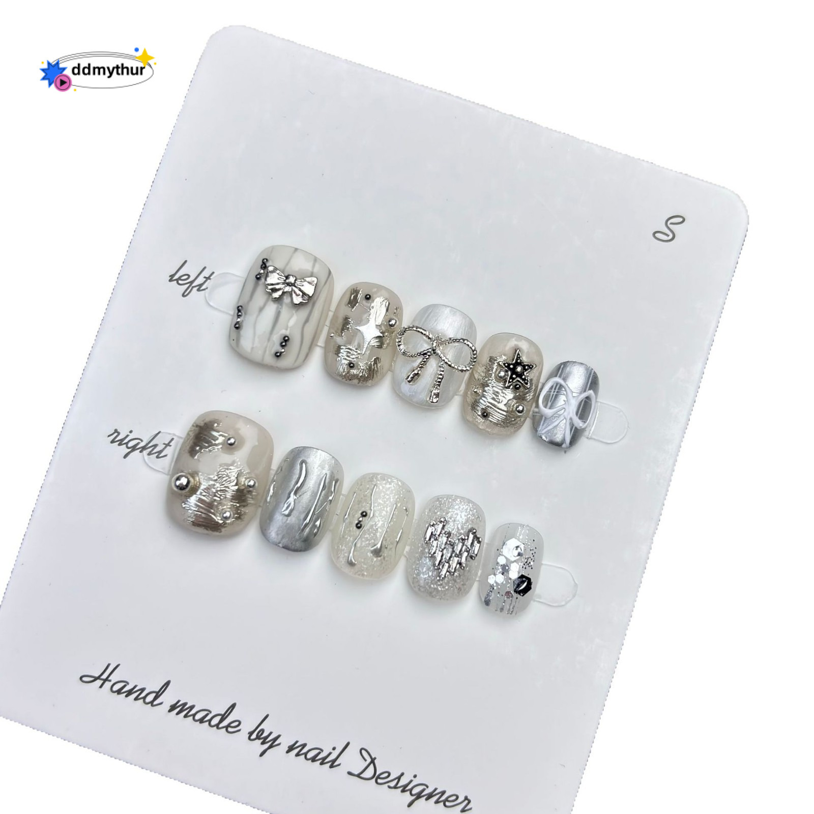 Pure Nails Pure Handmade Internet Celebrity Butterfly Hot Sweet Girl Wearable Fake Nails ddmythur