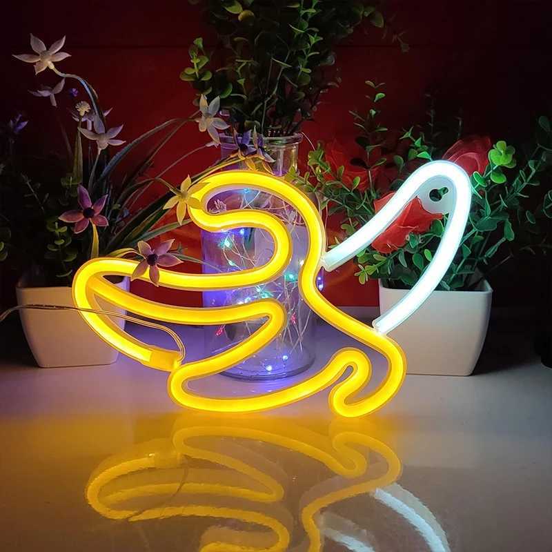 Banana Shaped LED Neon Sign USB or Battery Dual Power Wall Hanging Decorative Light for Bedroom Birthday Party Wedding Gift XJ250602