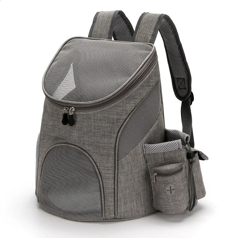 Portable mesh Dog Bag Breathable Dog Backpack Foldable Large Capacity Cat Carrying Bag Portable Outdoor Travel Pet 250526