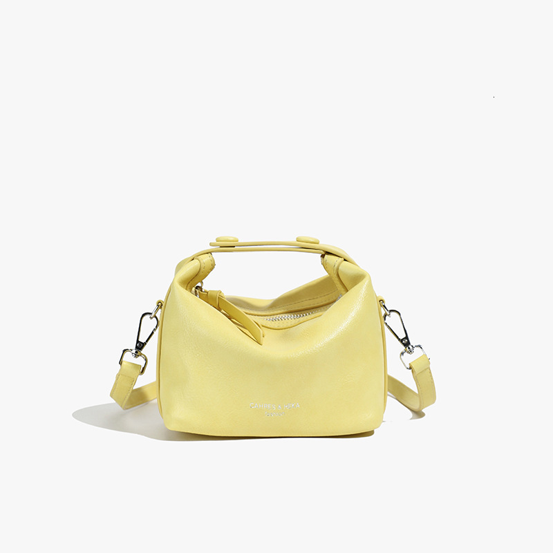 designer 2025 Spring/Summer New Korean Style Exquisite Solid Color Handbag for Women High-Quality Texture Simple Versatile Shoulder Crossbody Bag