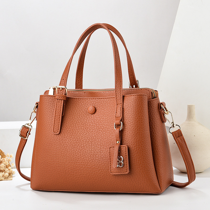 Top quality Brand High Quality New Women's Bag New Fashion Boutique Large Capacity Solid Color Shoulder Crossbody Handbag New Free Delivery Desig