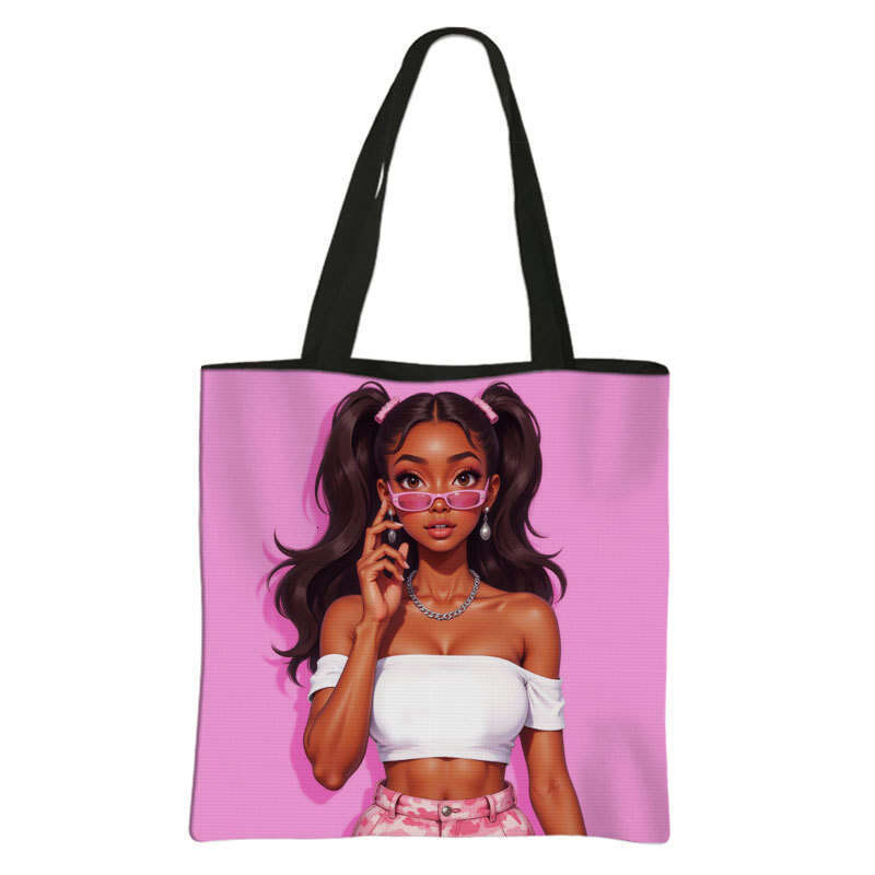 Girls' Handbag Polyester Fashion Women's Crossbody Portable Large Supermarket Shopping Bag