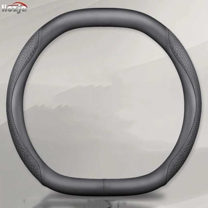 Leather Car Steering Wheel Cover for Chery Dashing 2023 2024 2025 Breathable Non-slip Car-styling Auto Accessories R250603